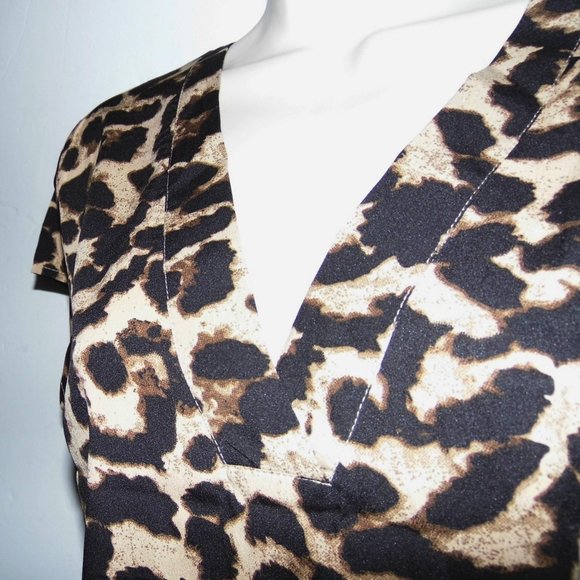 NEW Jessica Animal Print Top size M - Picture 4 of 9
